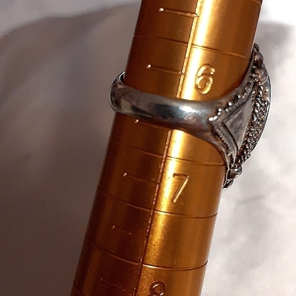 ESTATE  Ring - Vtg.             .925 STERLING SILVER - Picture 6 of 8